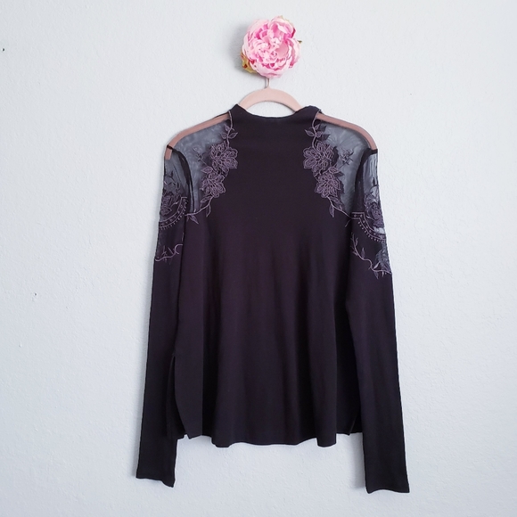 Free People Daniella Top in Black - Picture 2 of 5